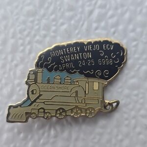 ECV Monterey Viejo Swanton Train Pin - April 1993 Doins Clampers Railroad Enamel